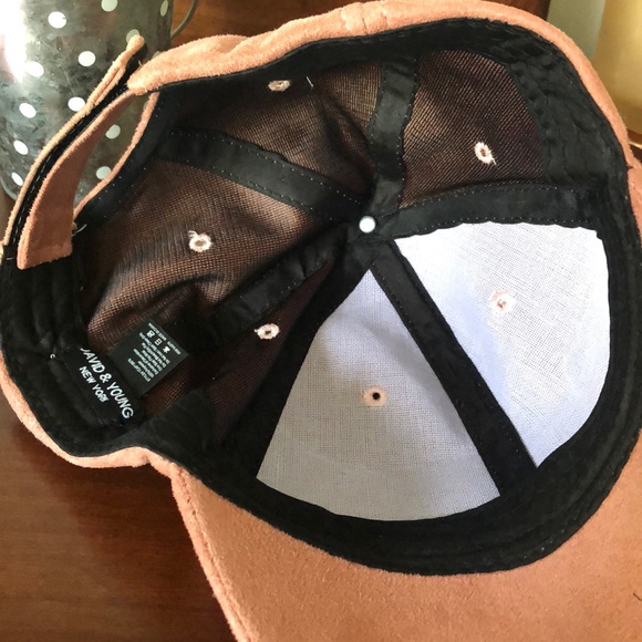 Francescas Pink Suede Baseball Cap Hat - Picture 5 of 6